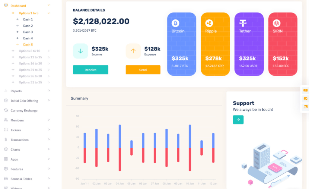 Trading Dashboard Interface